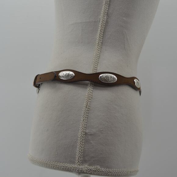 Silver Creek Western Leather Belt Rodeo Cowgirl Size 32 - Picture 2 of 13